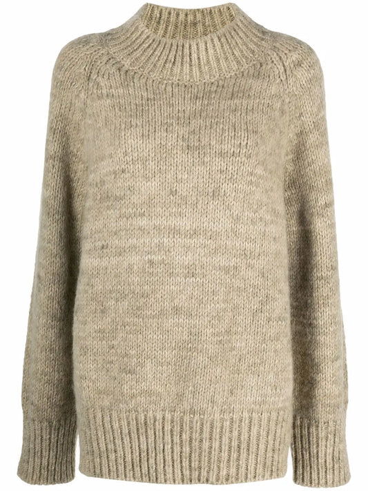 Roll-Neck Rib-Trimmed Jumper