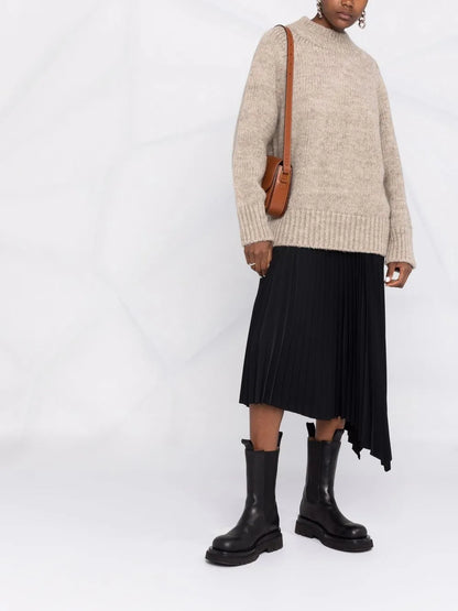 High Neck Knitted Jumper
