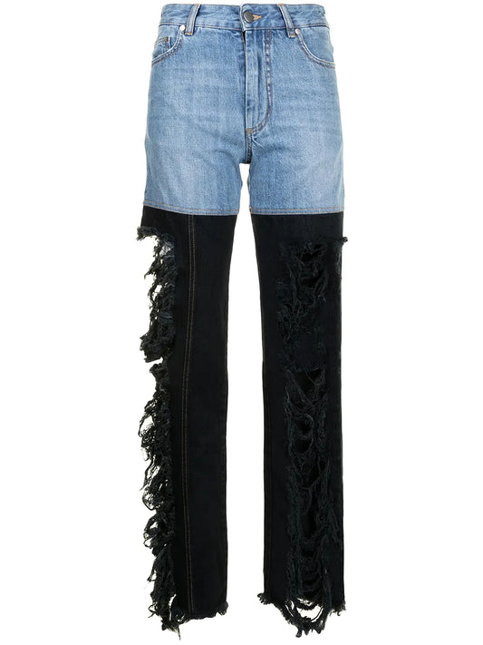 Combo High-Rise Straight Jeans