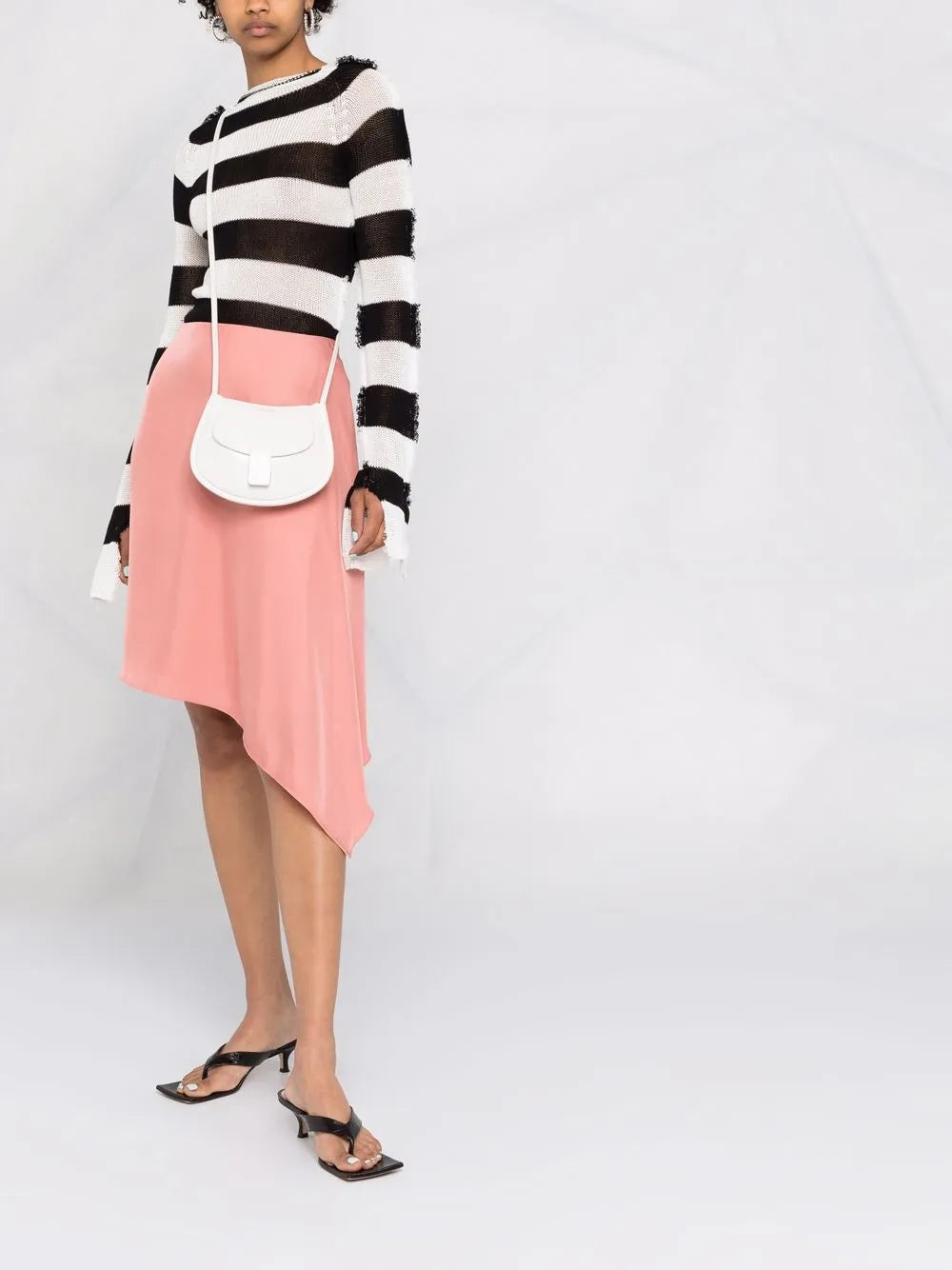 Asymmetric-Hem Skirt