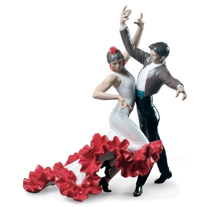 Flamenco Dancers Couple Figurine