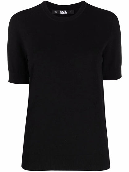 Logo Jacquard Knitted Top