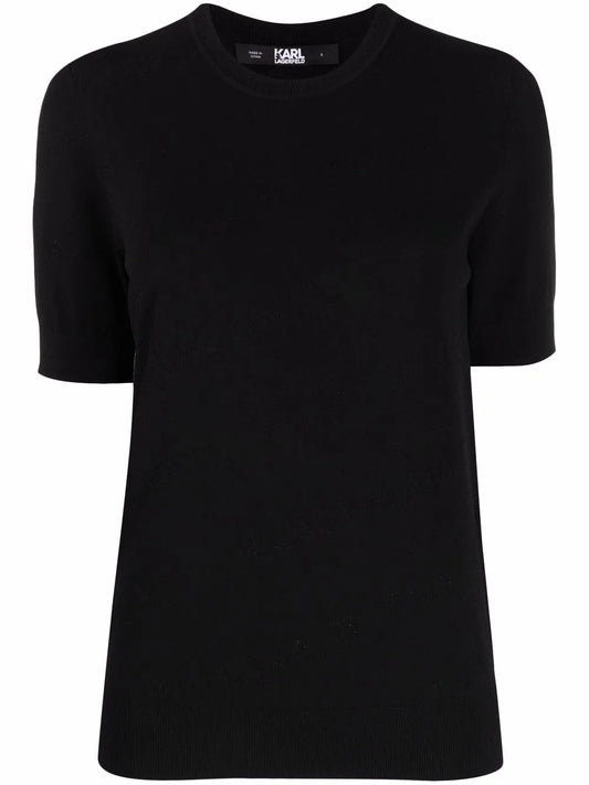 Logo Jacquard Knitted Top