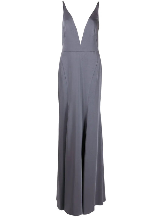 Crema Plunging V-Neck Dress