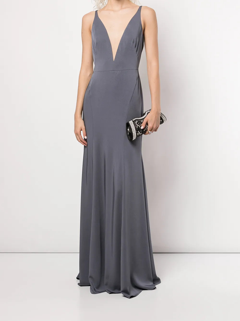 Crema Plunging V-Neck Dress