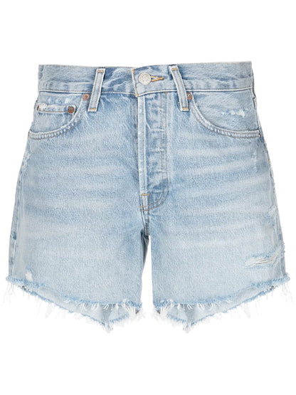 Parker High-Waisted Denim Shorts