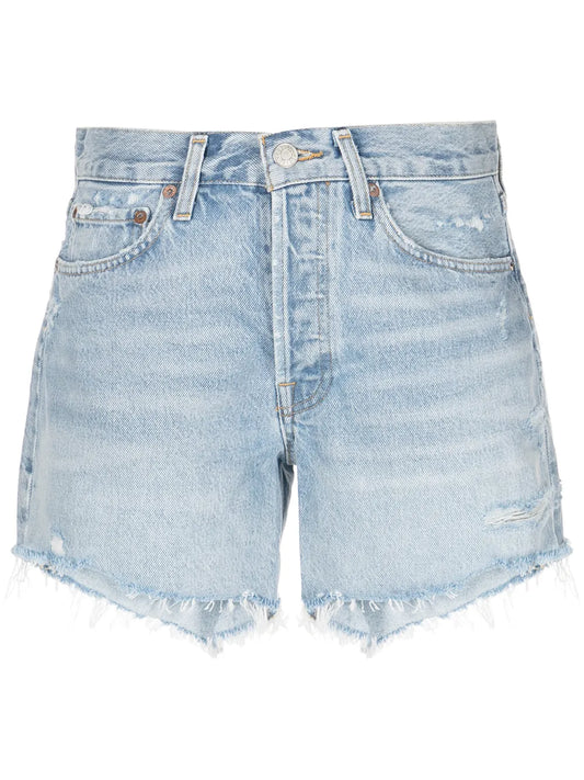 Parker High-Waisted Denim Shorts