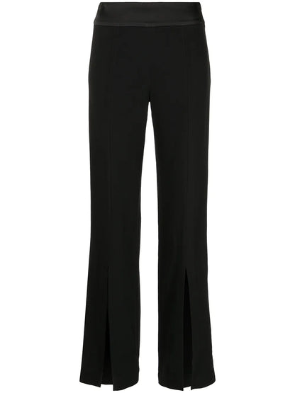 Crepe Straight-Leg Trousers
