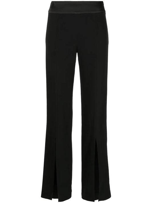 Crepe Straight-Leg Trousers