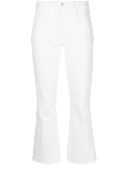 High-Waisted Cropped Jeans