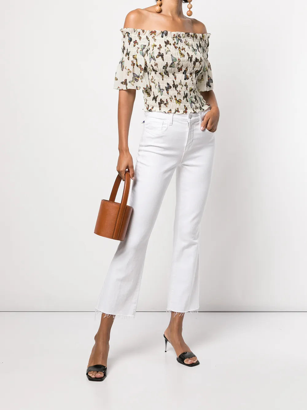 High-Waisted Cropped Jeans