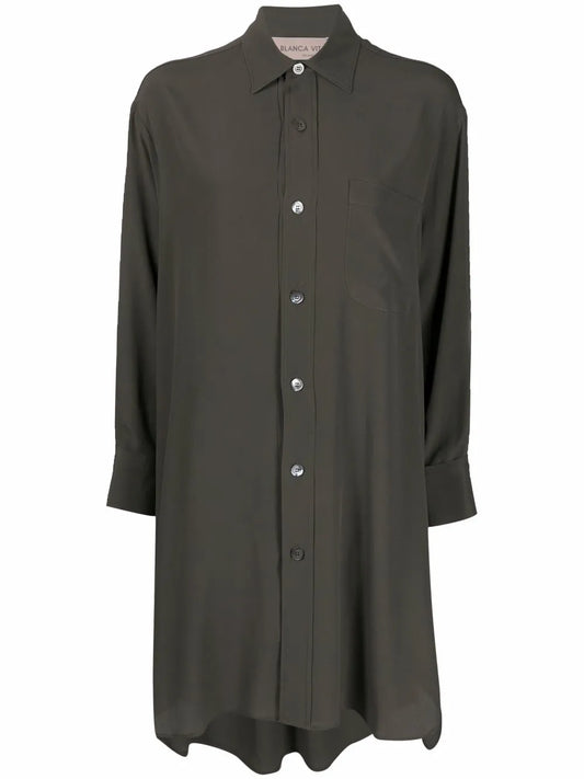 Flared Shirt Dress