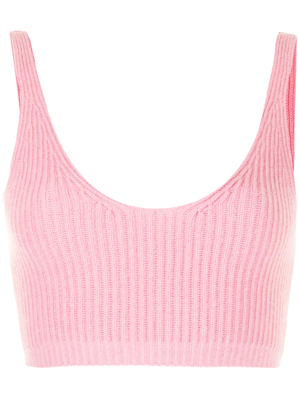 Reese Ribbed-Knit Cropped Vest