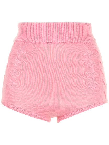 Mimie High-Waisted Cashmere Shorts