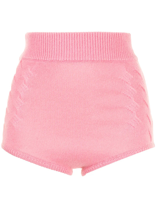 Mimie High-Waisted Cashmere Shorts