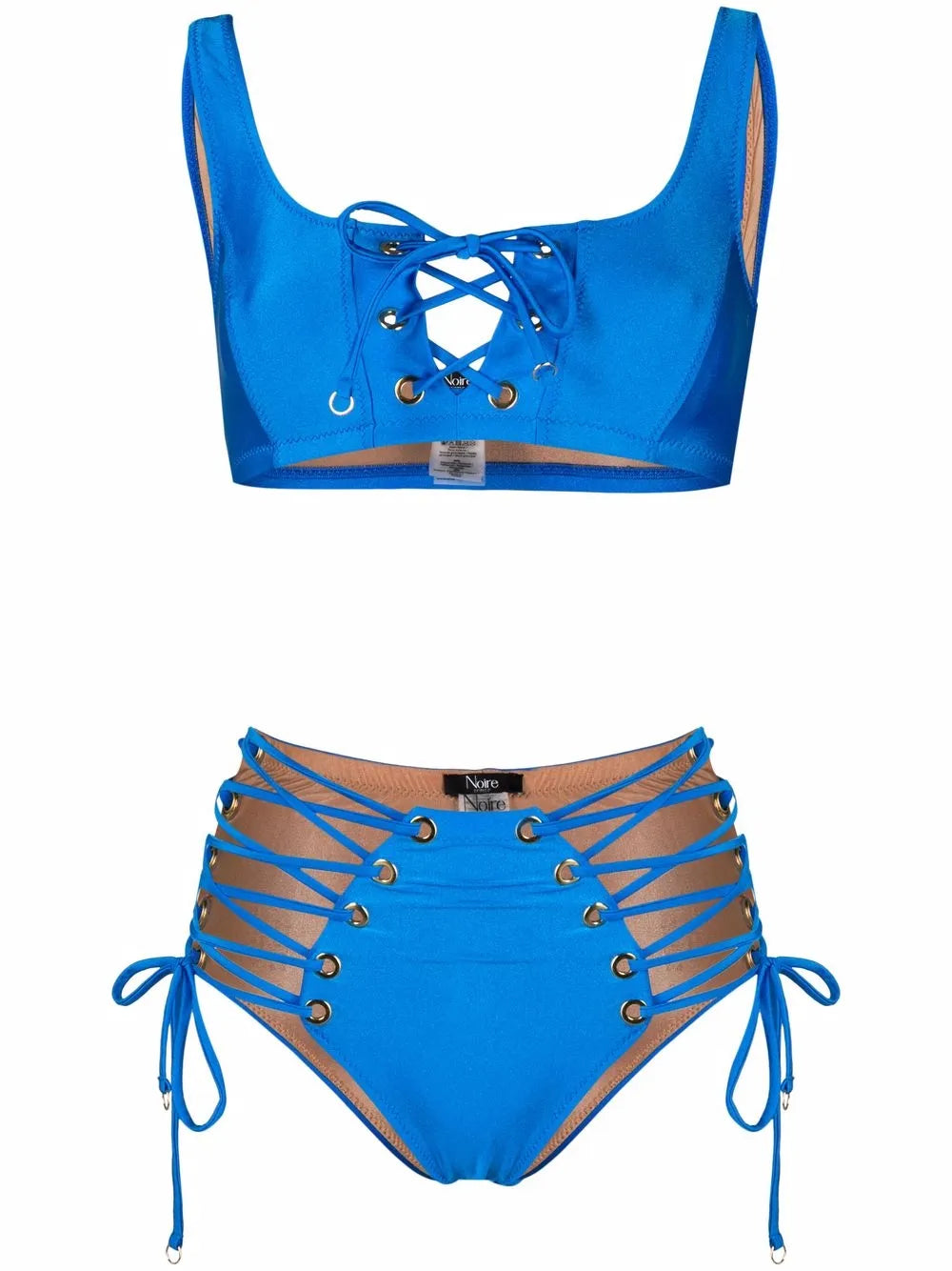 Lace-Up Two-Piece Bikini