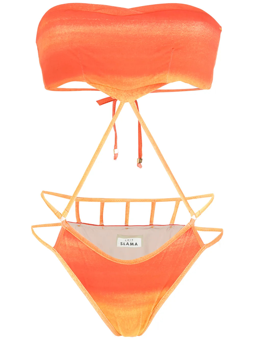 Printed Cut-Out Swimsuit