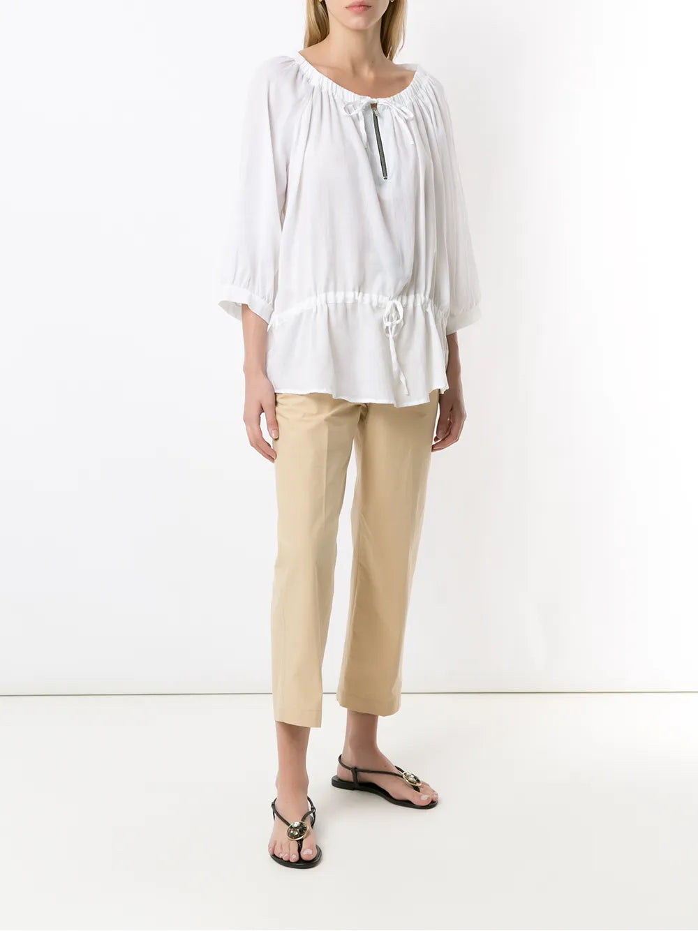 Tie-Fastening Blouse