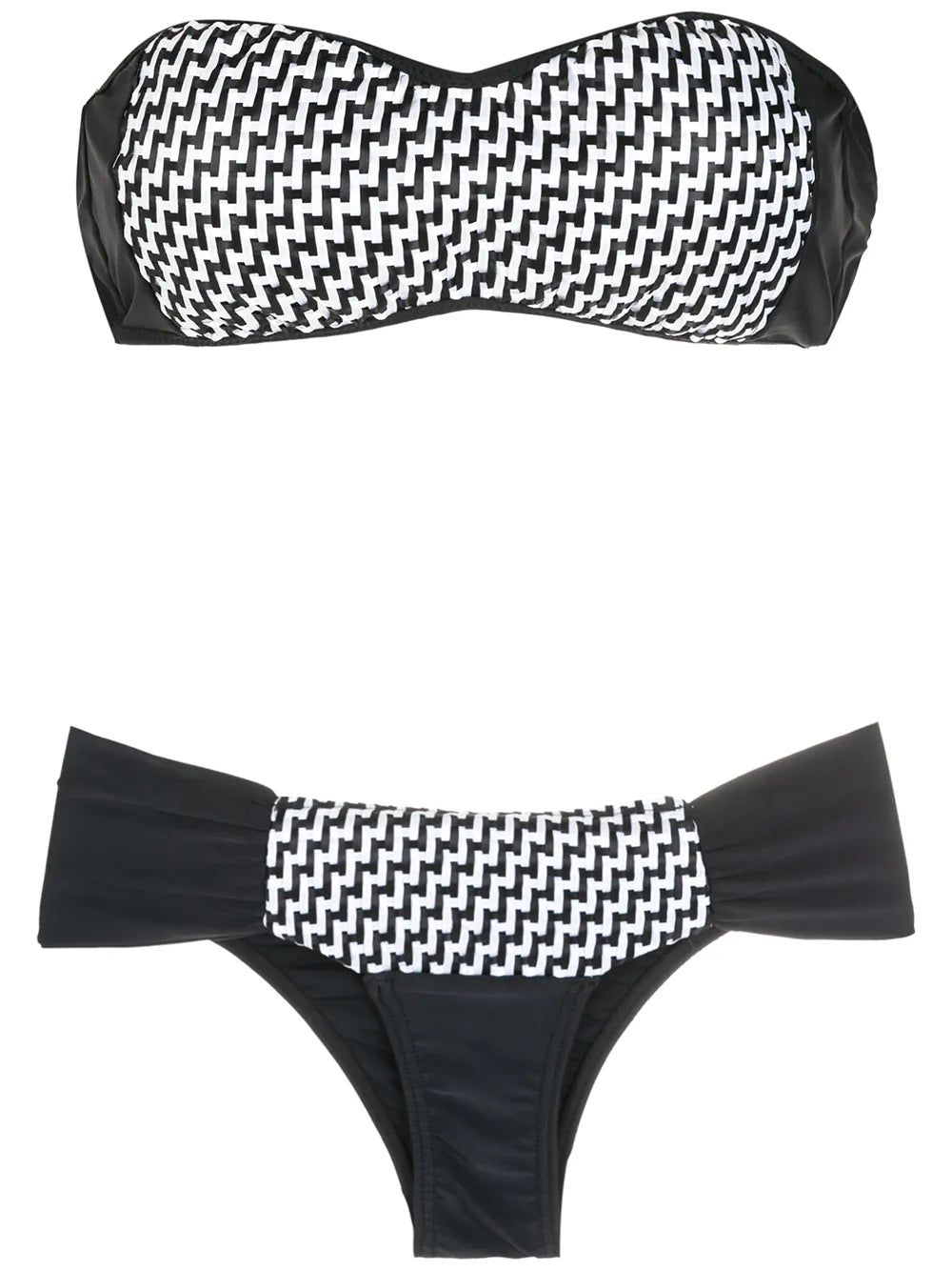 Ruched Print Bikini Set