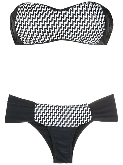 Ruched Print Bikini Set