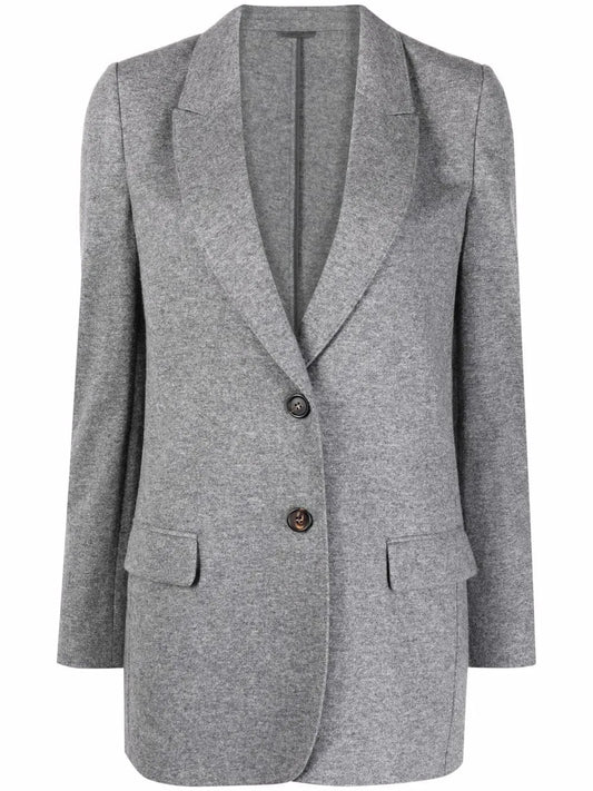 Single-Breasted Cashmere Jacket
