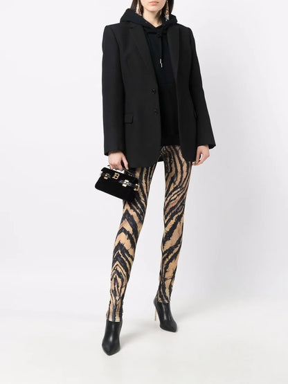 Zebra-Print Leggings