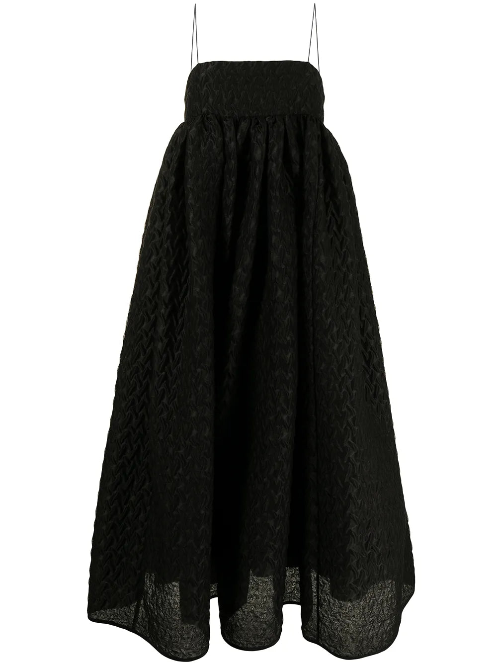 Beth Flared Spaghetti-Strap Dress