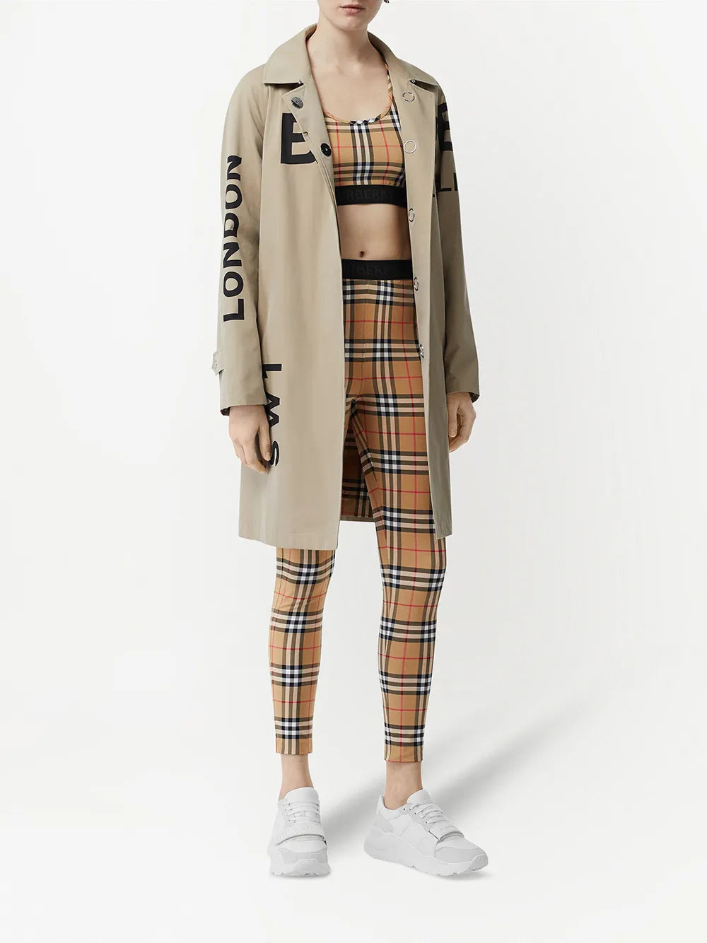 Vintage Check Sports Bra