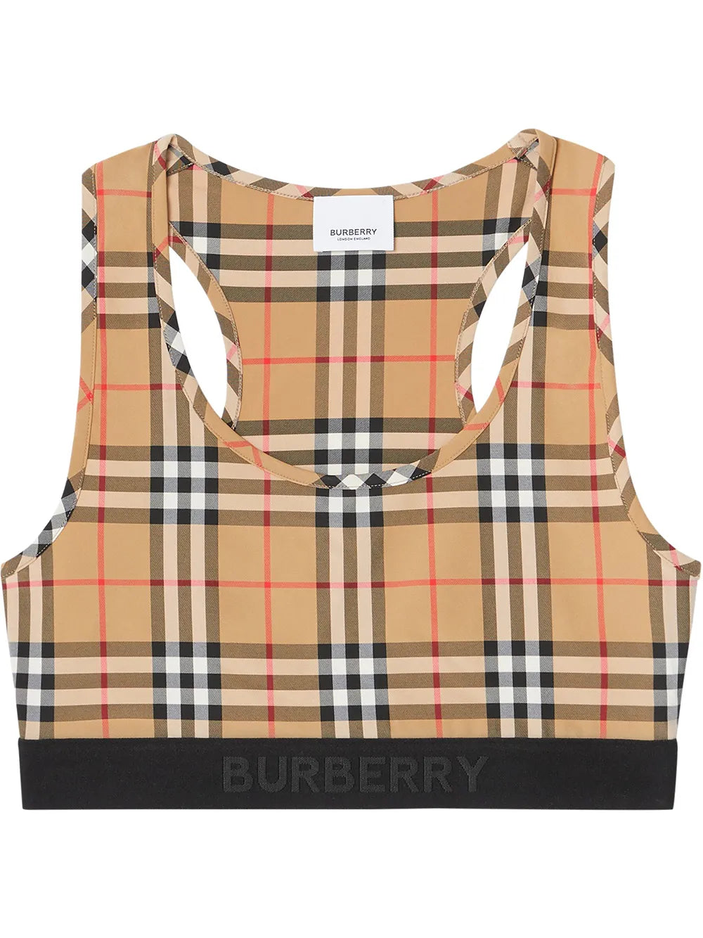 Vintage Check Sports Bra