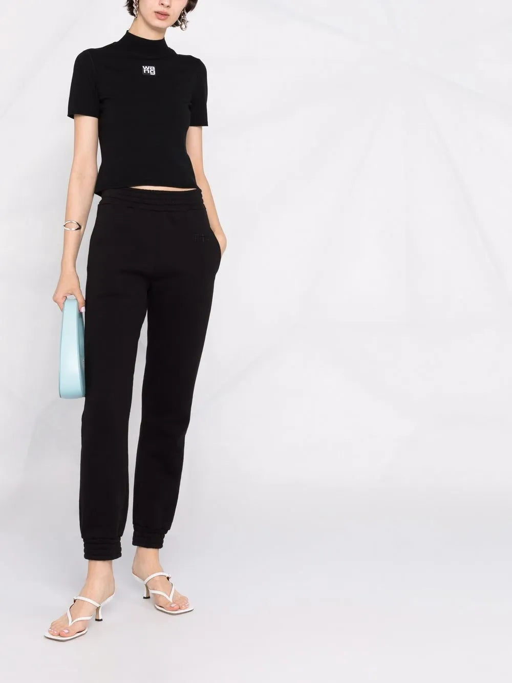 High Neck Logo Top