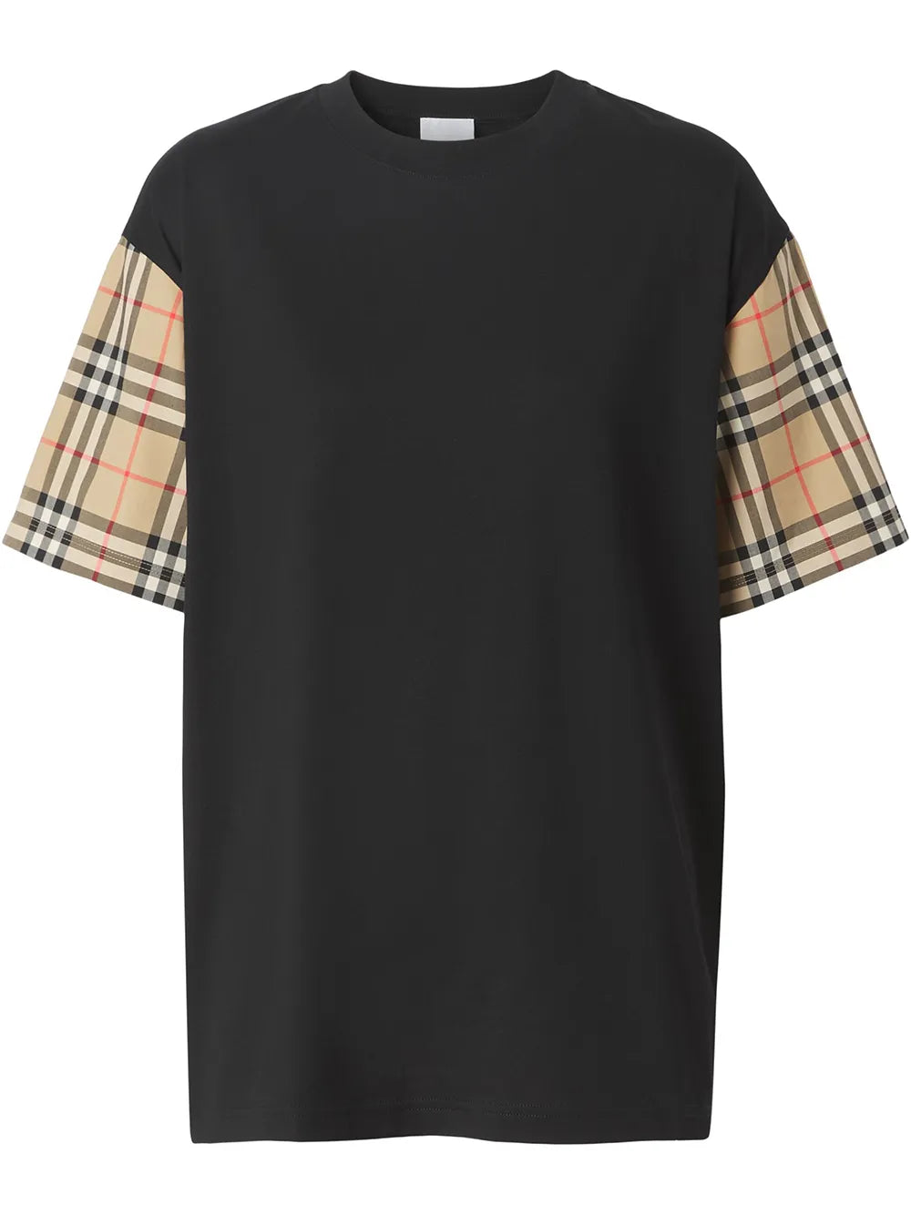 Vintage Check-Sleeve T-Shirt