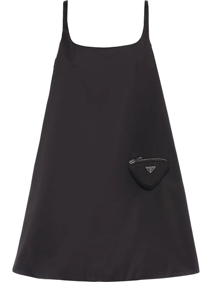 Logo-Plaque Sleeveless Dress