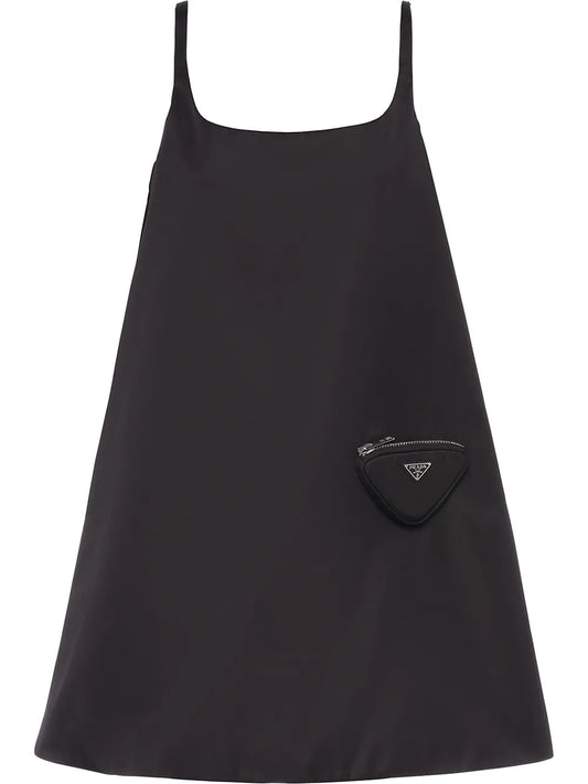 Logo-Plaque Sleeveless Dress