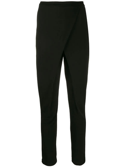 Wrap-Effect Panelled Trousers