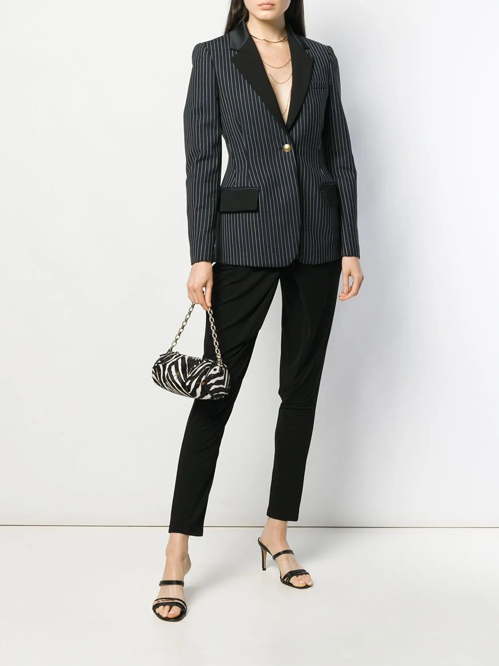 Wrap-Effect Panelled Trousers
