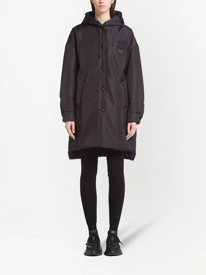 Light Re-Nylon Triangle-Logo Raincoat