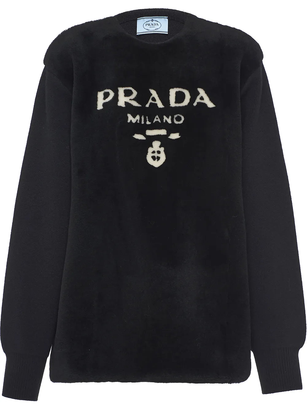 Logo-Intarsia Panelled Jumper