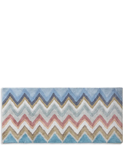 Amone Chevron-Print Bath Mat