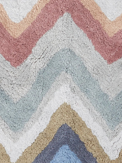Amone Chevron-Print Bath Mat