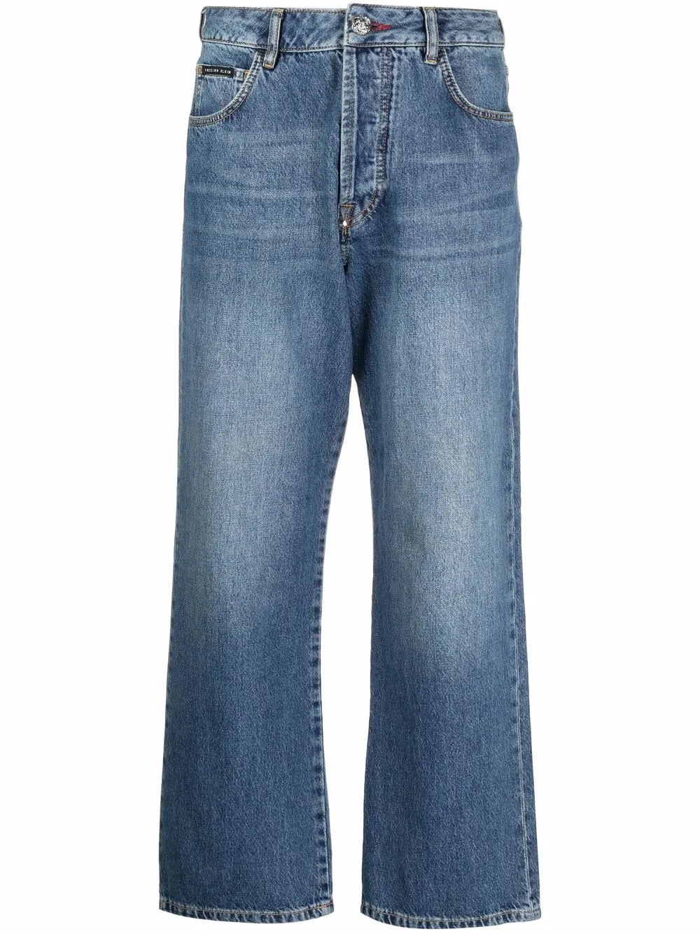 Iconic Plein Wide-Leg Jeans