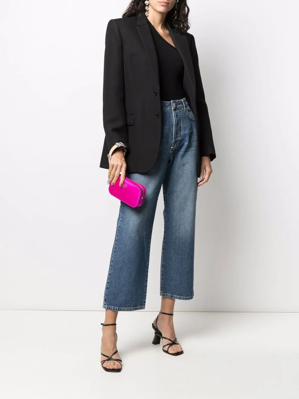 Iconic Plein Wide-Leg Jeans