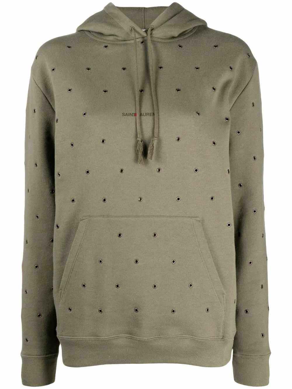 Eyelet-Embellished Hoodie