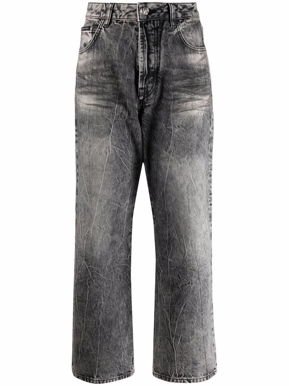 Iconic Plein Wide-Leg Jeans