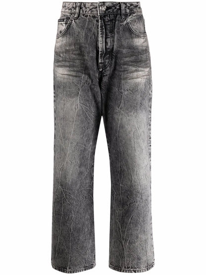 Iconic Plein Wide-Leg Jeans