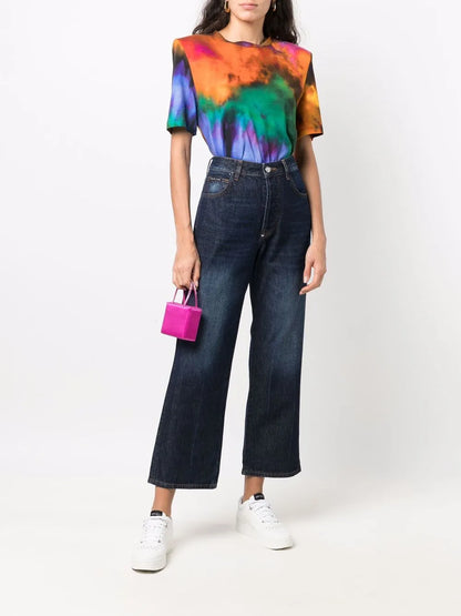 Iconic Plein Wide-Leg Jeans