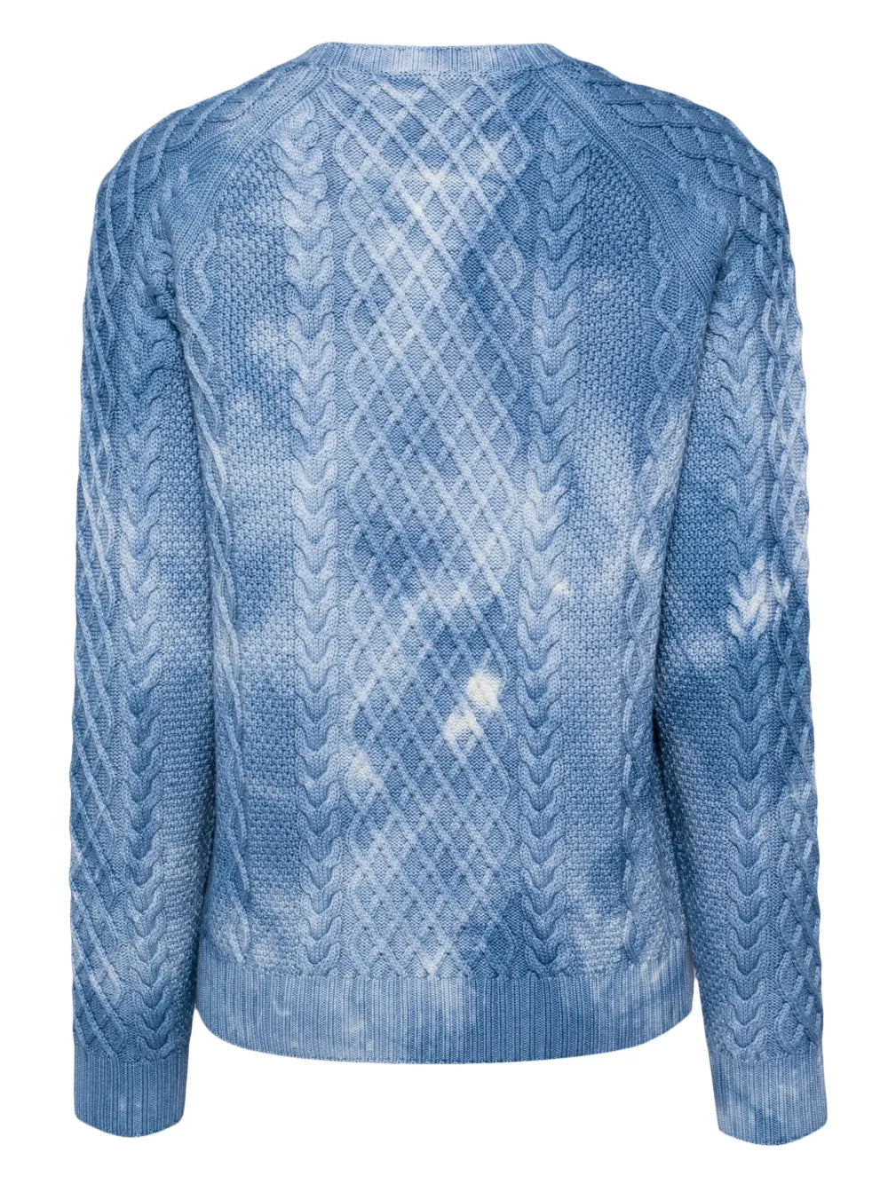 Cable-Knit Tie-Dye Jumper