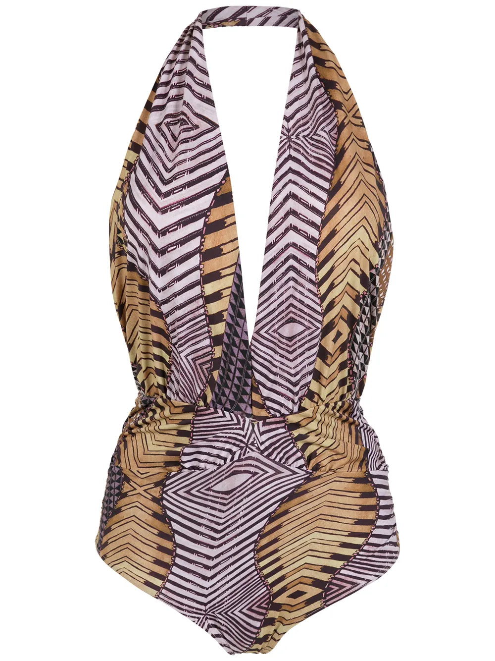 Printed Halterneck Swimsuit