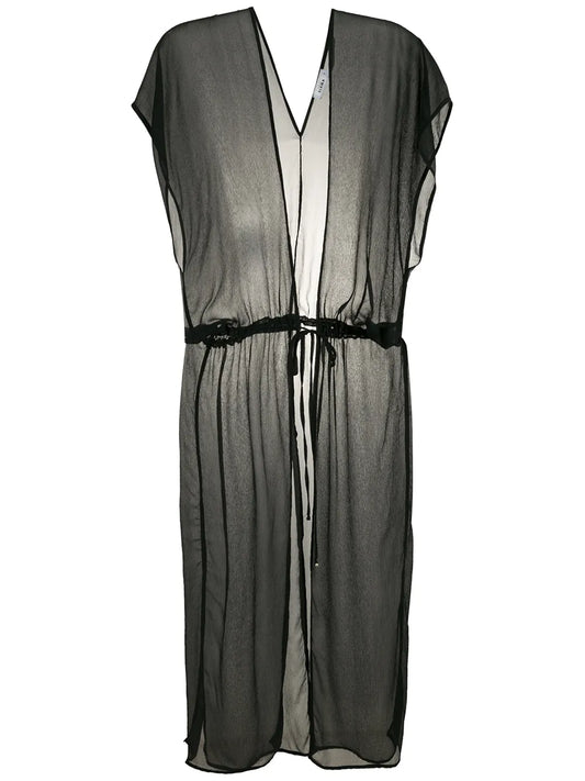 Silk Long Shirt Dress