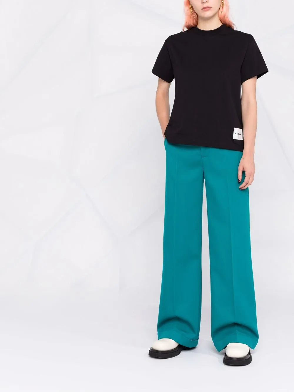 Logo-Patch Cotton T-Shirt