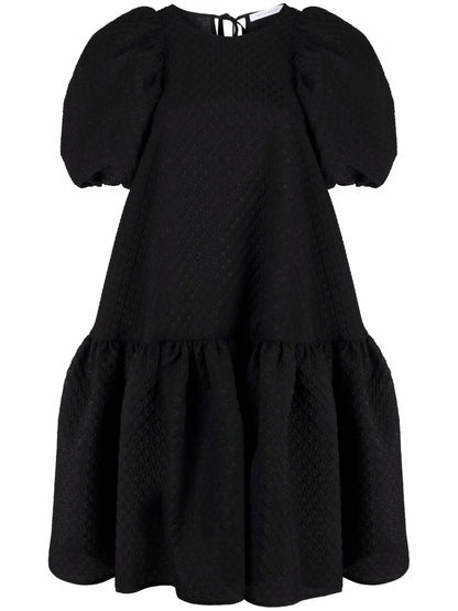 Alexa Puff-Shoulder Dress